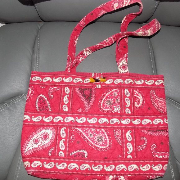 Vera Bradley Mesa Red Handbag Retired July 2008 - Picture 1 of 4